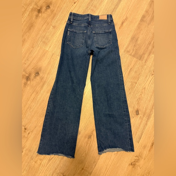 PAIGE Anessa Flare Wide Leg Jeans in Blue Size25 - Picture 8 of 9